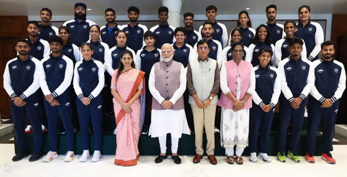 PM नरेंद्र मोदी ने पेरिस ओलंपिक के लिए खिलाड़ियों को दी शुभकामनाएं, नीरज चोपड़ा से मांगा मां के हाथ का बना चूरमा
